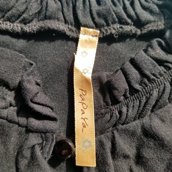 Papaya / Small / Black Ruffle Key Hole Front Tank - Picture 3 of 5